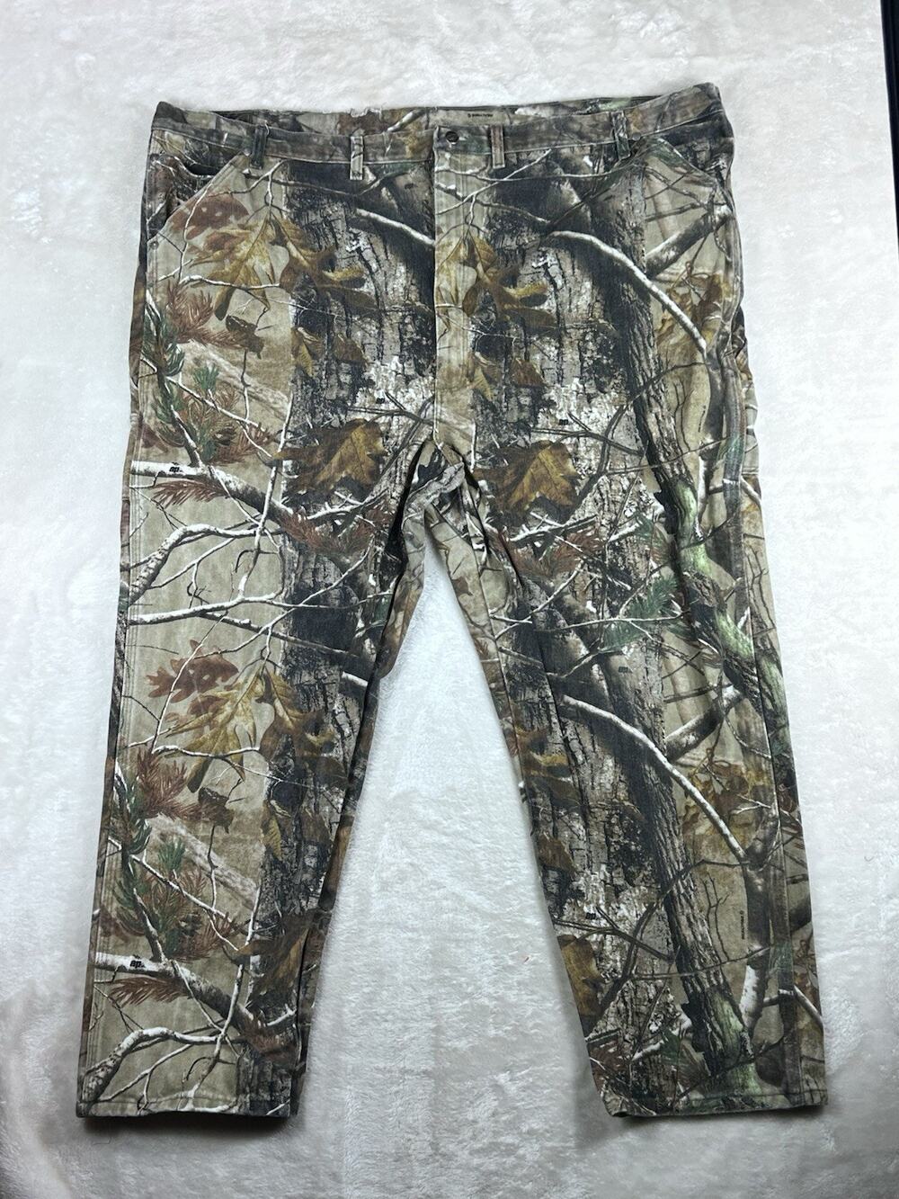 Wrangler Pro Gear Pants Mens 54x30 Realtree AP Camo Hunting PG040AP Brown Green